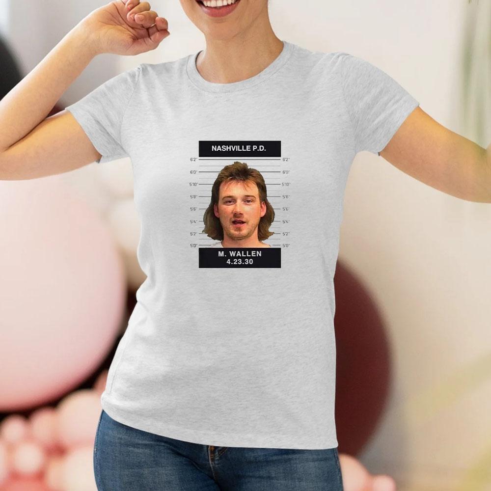 Morgan Wallen Mugshot Tshirt